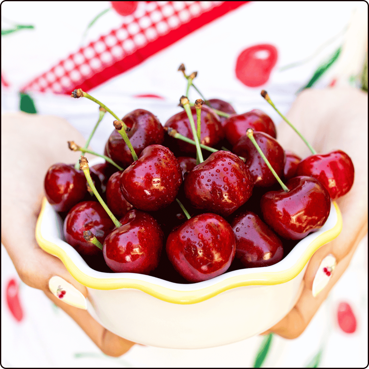 Blooms Sweet Cherries - Coral Champagne Cherries 1