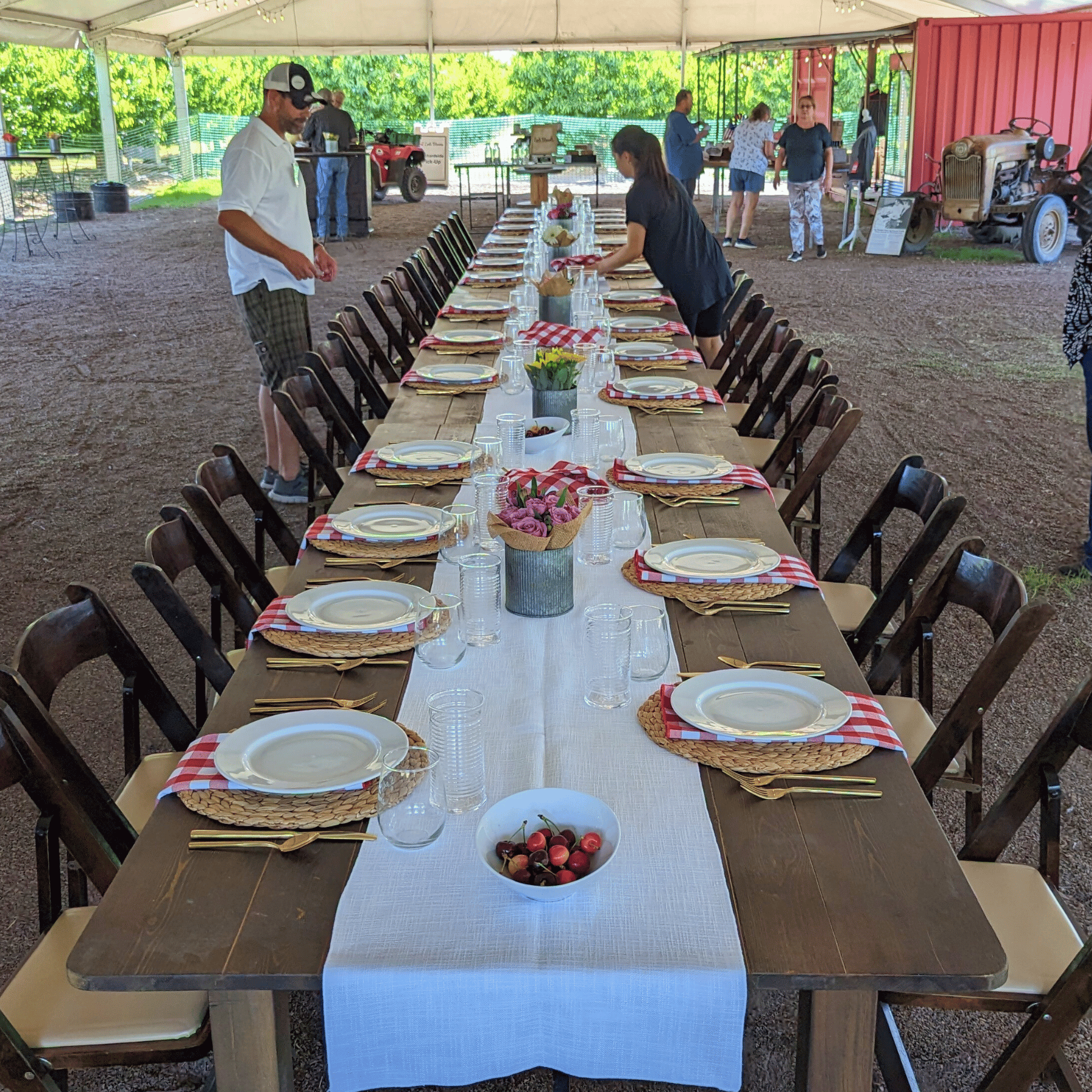 Dinner at The Farmer's Table & Sunset Picking 🍒